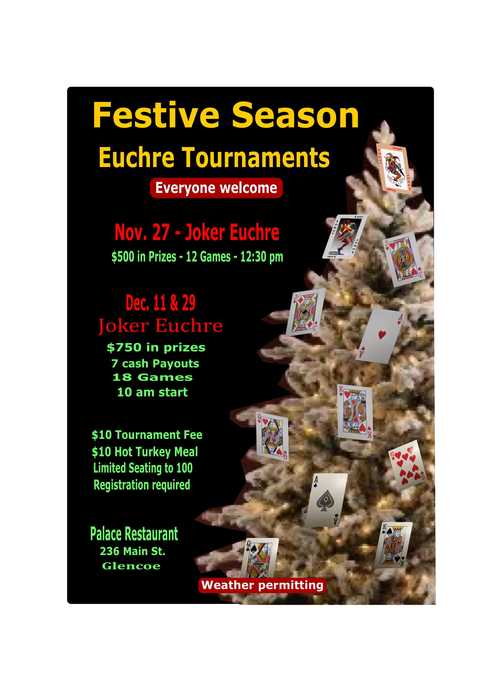 Chasing Cards Tournament Front